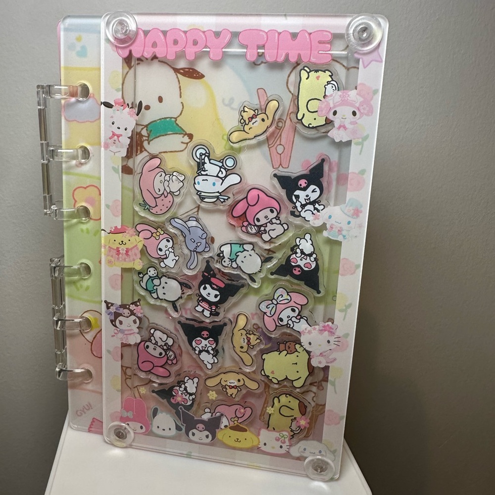 DIY SANRIO ACRYLIC NOTEBOOK WITH CHARMS